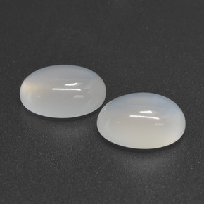 6.61 ctw White Moonstone Stones, Natural Moonstone in Oval Cabochon Shape for Sale