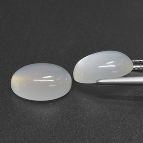 Moonstone Gemstones in 11 x 9 mm (calibrated) Size for Sale, Moonstone Stones in Translucent White Color