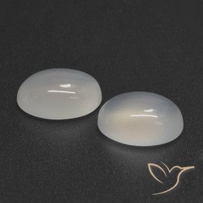 4.79 ctw White Moonstone Stones, Natural Moonstone in Oval Cabochon Shape for Sale