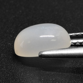 Moonstone Gemstone in 8 x 6 mm (calibrated) Size for Sale, Moonstone Stone in Translucent White Color