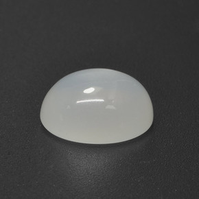 5.21 ct White Moonstone Stone, Natural Moonstone in Oval Cabochon Shape for Sale