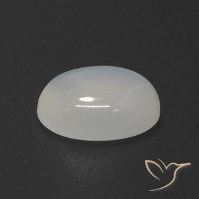 4.59 ct White Moonstone Stone, Natural Moonstone in Oval Cabochon Shape for Sale
