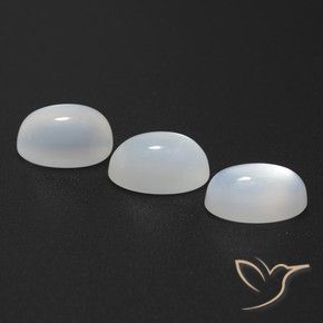 Moonstone Gemstones in 9 x 6 mm (calibrated) Size for Sale, Moonstone Stones in Translucent White Color