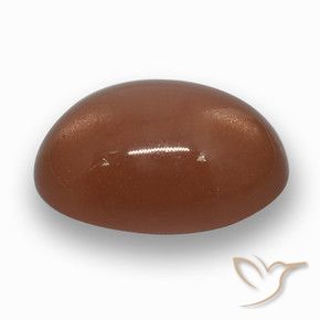 17.21 ct Brown Moonstone Stone, Natural Moonstone in Oval Cabochon Shape for Sale