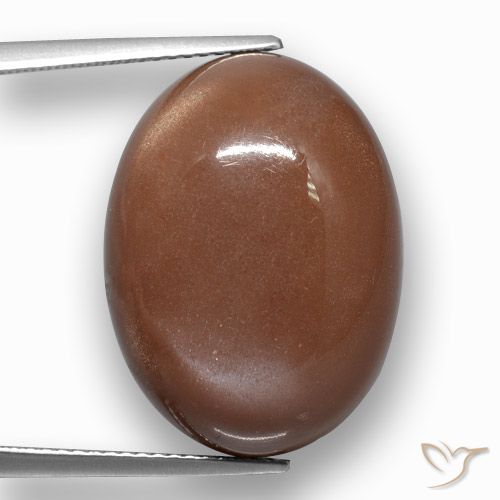 24.38ct Natural Cinnamon Brown Moonstone, Oval, Opaque