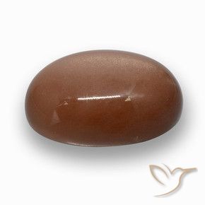 24.38 ct Brown Moonstone Stone, Natural Moonstone in Oval Cabochon Shape for Sale