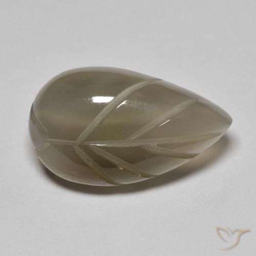 9.32ct Natural Grey Brown Moonstone, Fancy, Translucent