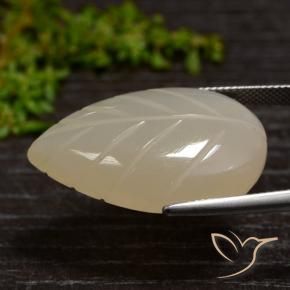 Moonstone Gemstone in 30.1 x 19.5 mm Size for Sale, Moonstone Stone in Light Coffee Brown Color