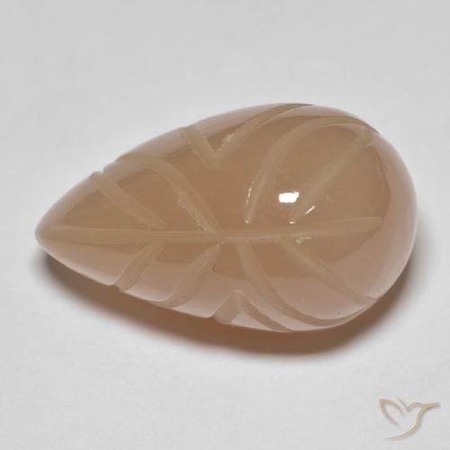 21.25ct Natural Medium Dark-Orange Moonstone, Fancy, Translucent
