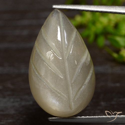 12.55ct Natural Light Coffee Brown Moonstone, Fancy, Translucent