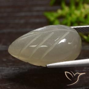Moonstone Gemstone in 20.3 x 12.4 mm Size for Sale, Moonstone Stone in Light Coffee Brown Color