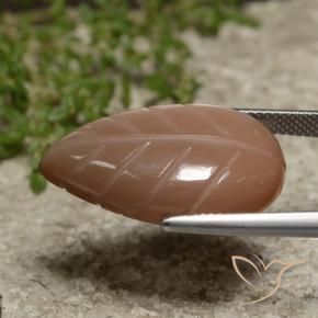 Moonstone Gemstone in 24.4 x 14.3 mm Size for Sale, Moonstone Stone in Warm Brown Color