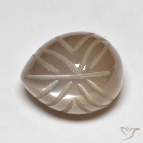 15.07ct Natural Medium Brown Moonstone, Fancy, Translucent