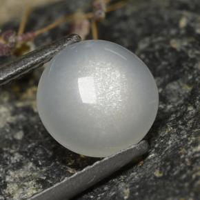 2.30 ct White Moonstone Stone, Natural Moonstone in Round Cabochon Shape for Sale