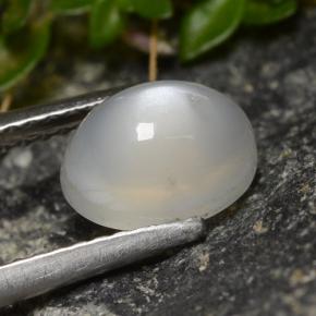 Moonstone Gemstone in 8 x 6 mm (calibrated) Size for Sale, Moonstone Stone in Translucent White Color