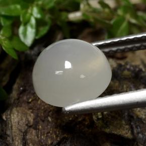 Moonstone Gemstone in 8.5 mm (calibrated) Size for Sale, Moonstone Stone in Warm White Color