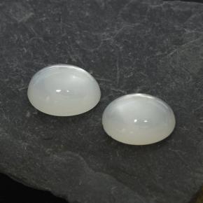 2.68 ctw White Moonstone Stones, Natural Moonstone in Oval Cabochon Shape for Sale