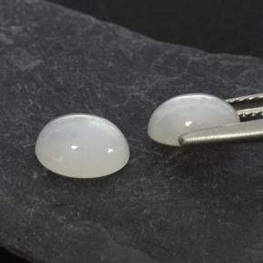 Moonstone Gemstones in 8 x 6 mm (calibrated) Size for Sale, Moonstone Stones in Warm White Color
