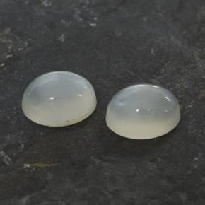 3.19 ctw White Moonstone Stones, Natural Moonstone in Oval Cabochon Shape for Sale