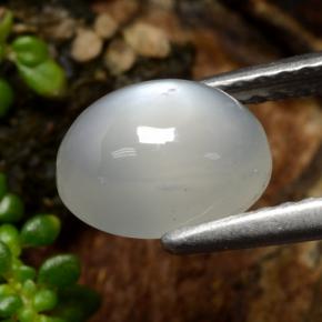 Moonstone Gemstone in 8 x 6 mm (calibrated) Size for Sale, Moonstone Stone in Warm White Color