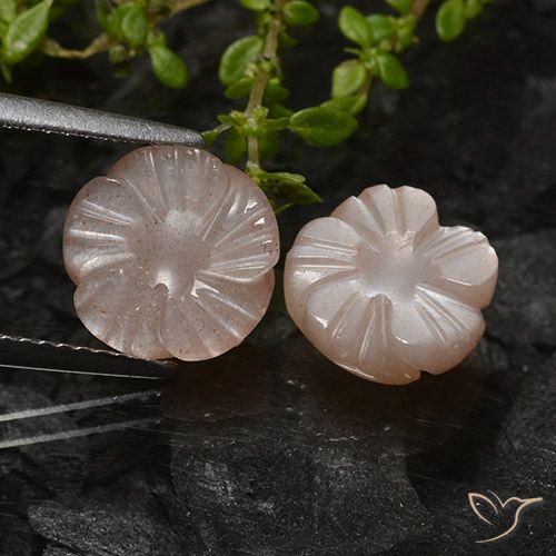 5.24 ct Brown Moonstone, 9.3 x 9.1 mm Carved From India, Photo A
