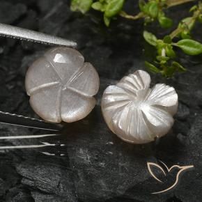 Moonstone Gemstones in 9 x 9 mm (calibrated) Size for Sale, Moonstone Stones in Very Light Brown Color