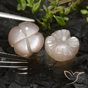 Moonstone Gemstones in 9 x 9 mm (calibrated) Size for Sale, Moonstone Stones in Light Caramel Brown Color