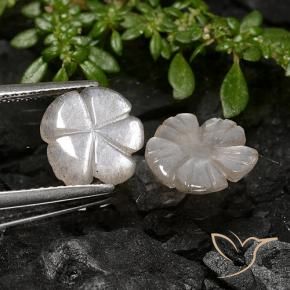 Moonstone Gemstones in 10 x 9.5 mm Size for Sale, Moonstone Stones in Light Peanut Brown Color