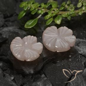 6.44 ctw Brown Moonstone Stones, Natural Moonstone in Carved Flower Shape for Sale