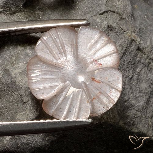 4.07 ct Brown Moonstone, 12.8 x 12.7 mm Carved From India, Photo A