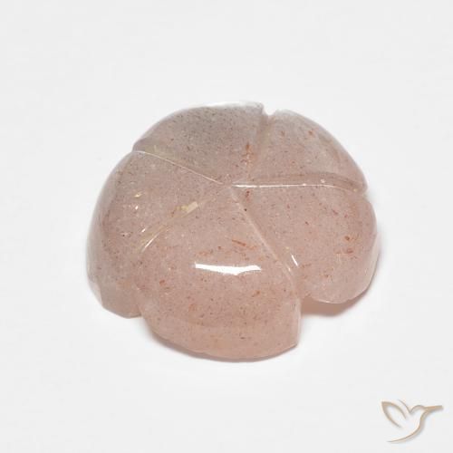 Moonstone Gemstone in 12 x 11.3 mm Size for Sale, Moonstone Stone in Salmon Pink Color