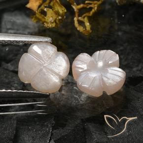 Moonstone Gemstones in 8.4 x 8.2 mm Size for Sale, Moonstone Stones in Light Caramel Brown Color
