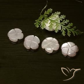 Moonstone Gemstones in 10 x 10 mm (calibrated) Size for Sale, Moonstone Stones in Very Light Pink Color