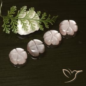 Moonstone Gemstones in 9 x 9 mm (calibrated) Size for Sale, Moonstone Stones in Very Light Pink Color