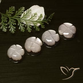 Moonstone Gemstones in 9.6 x 9.6 mm Size for Sale, Moonstone Stones in Very Light Pink Color