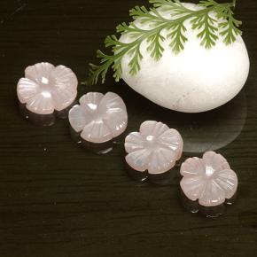 7.89 ctw Pink Moonstone Stones, Natural Moonstone in Carved Flower Shape for Sale