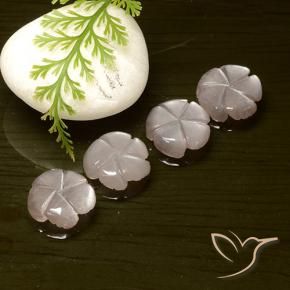 Moonstone Gemstones in 10 x 10 mm (calibrated) Size for Sale, Moonstone Stones in Very Light Pink Color