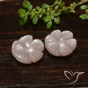 10.37 ctw Brown Moonstone Stones, Natural Moonstone in Carved Flower Shape for Sale