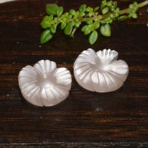 9.95 ctw Brown Moonstone Stones, Natural Moonstone in Carved Flower Shape for Sale