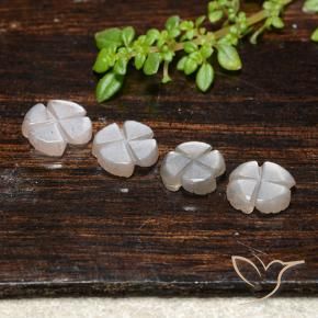 Moonstone Gemstones in 7.6 x 7.5 mm Size for Sale, Moonstone Stones in Very Light Brown Color