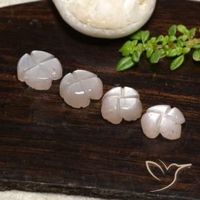 Moonstone Gemstones in 7.7 x 7.5 mm Size for Sale, Moonstone Stones in Very Light Brown Color