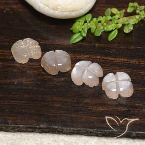 Moonstone Gemstones in 7.7 x 7.4 mm Size for Sale, Moonstone Stones in Light Caramel Brown Color