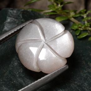 Moonstone Gemstone in 13.9 x 13.8 mm Size for Sale, Moonstone Stone in Very Light Brown Color