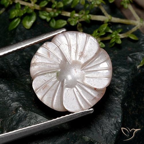 8.04 ct Brown Moonstone, 15.2 x 15.1 mm Carved From India, Photo A