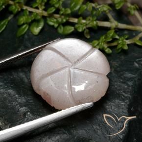 Moonstone Gemstone in 15 x 15 mm (calibrated) Size for Sale, Moonstone Stone in Pale Brown Color