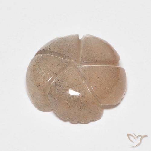 Moonstone Gemstone in 12 x 12 mm (calibrated) Size for Sale, Moonstone Stone in Light Caramel Brown Color