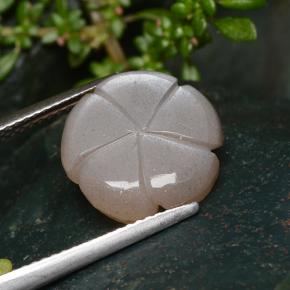 Moonstone Gemstone in 13.1 x 13 mm Size for Sale, Moonstone Stone in Very Light Brown Color