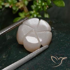 Moonstone Gemstone in 10 x 10 mm (calibrated) Size for Sale, Moonstone Stone in Very Light Brown Color