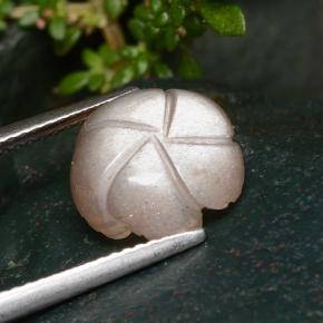 Moonstone Gemstone in 11 x 10.9 mm Size for Sale, Moonstone Stone in Light Orange Color