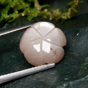 Moonstone Gemstone in 12.2 x 12.2 mm Size for Sale, Moonstone Stone in Peach Orange Color